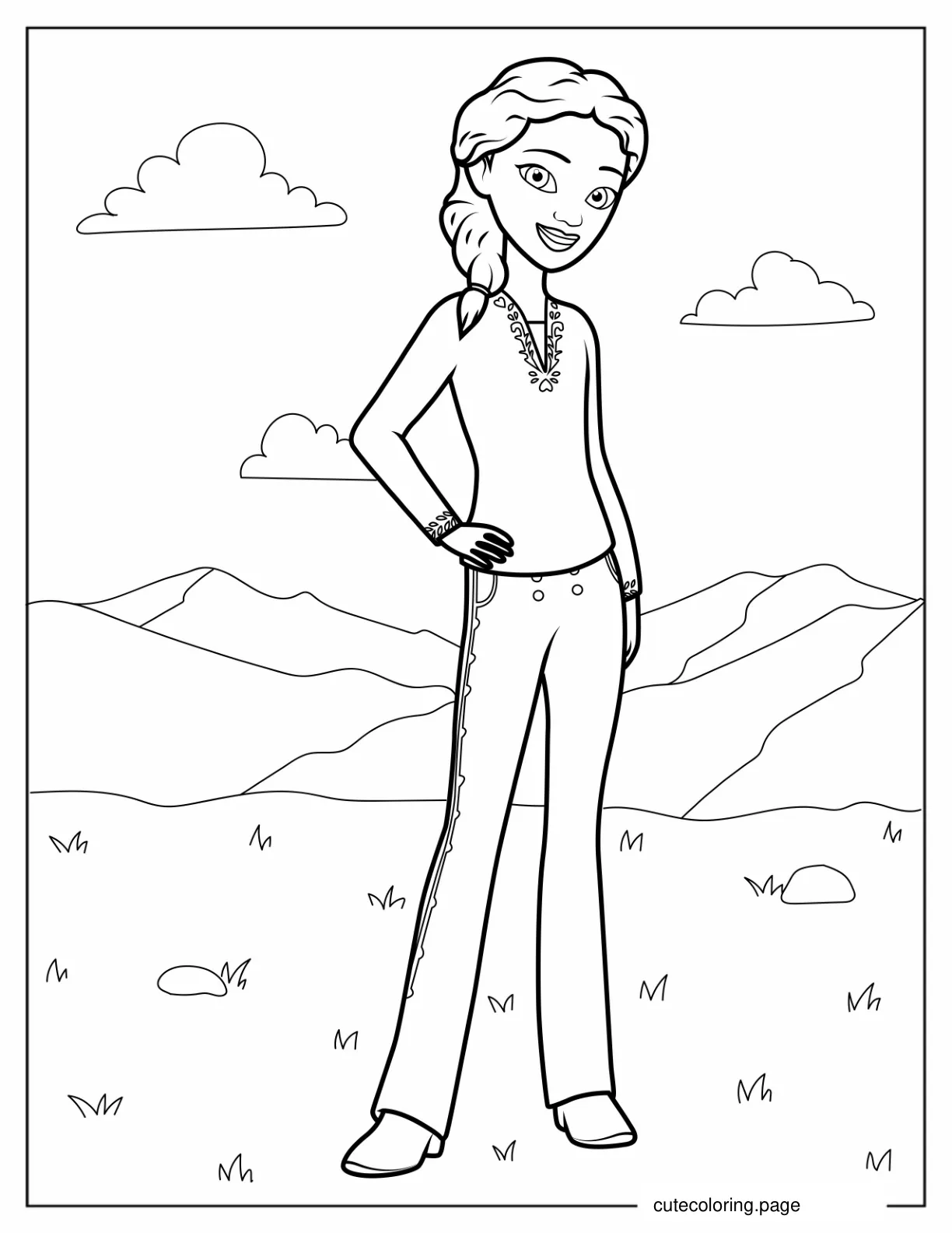 Pru Granger Coloring Page coloring page