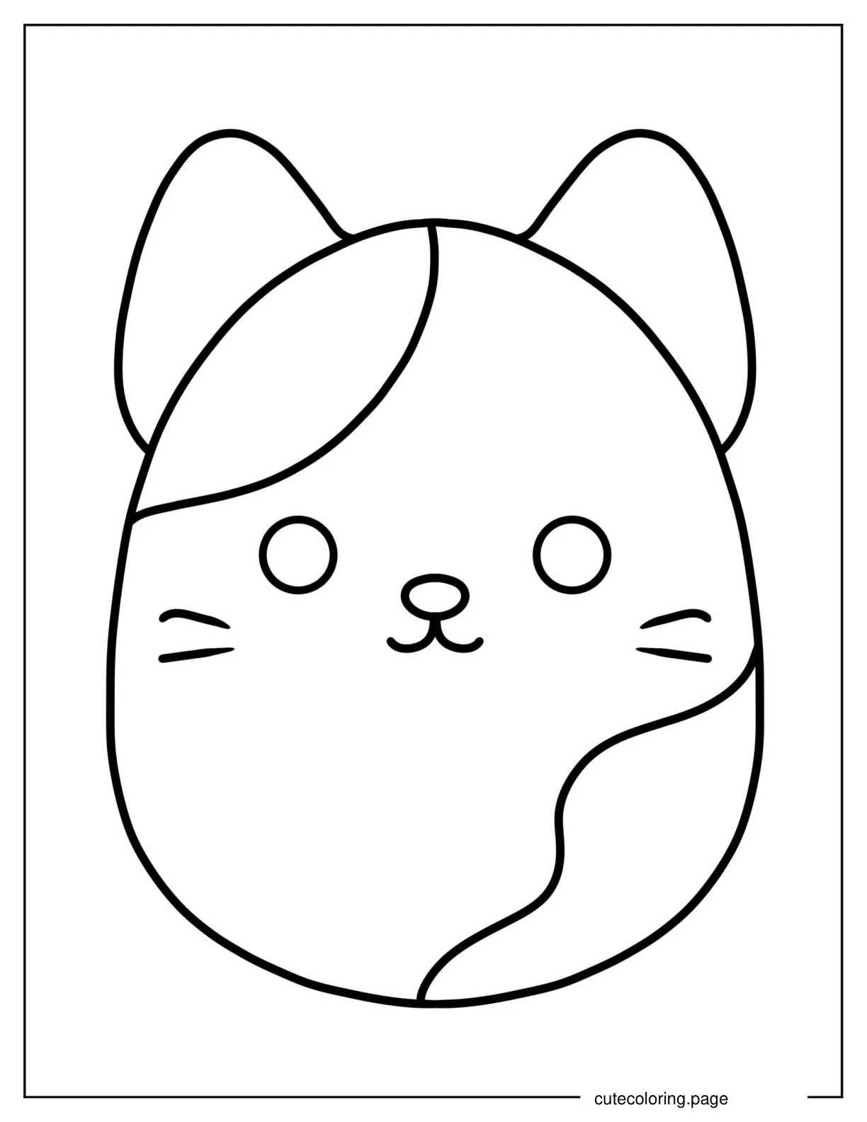 Cameron The Cat Squishmallow coloring page