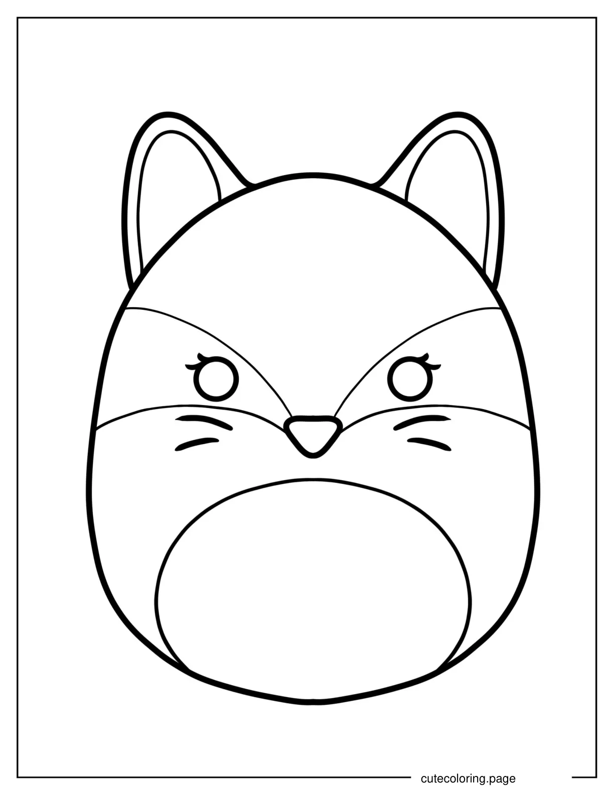 Fifi The Dox Squishmallow coloring page