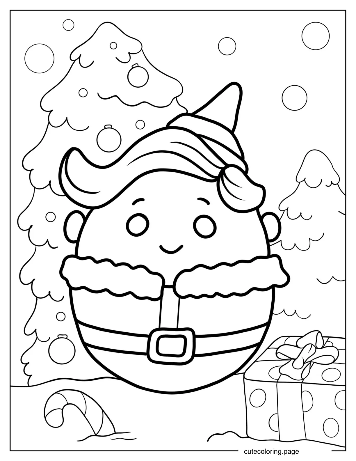 Hermy The Elf Squishmallow coloring page