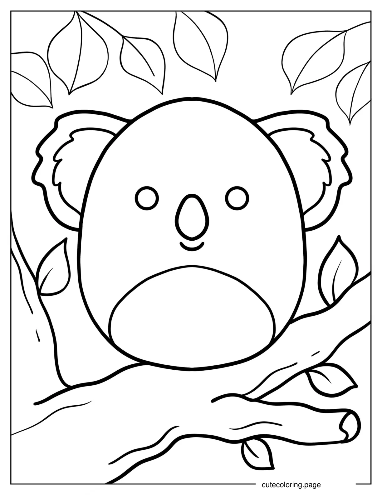 Kevin The Koala Squishmallow coloring page