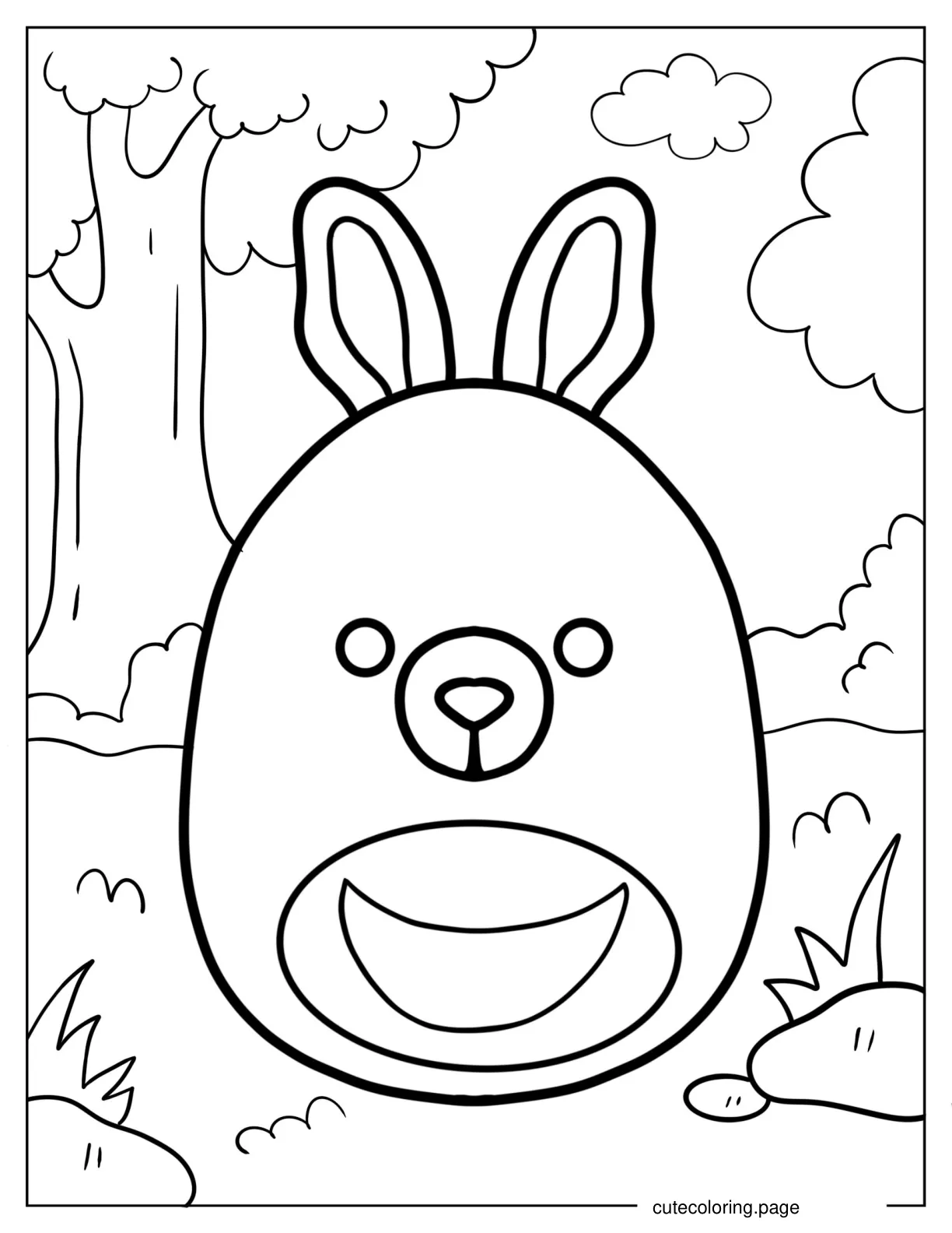 Kiki The Kangaroo Squishmallow coloring page