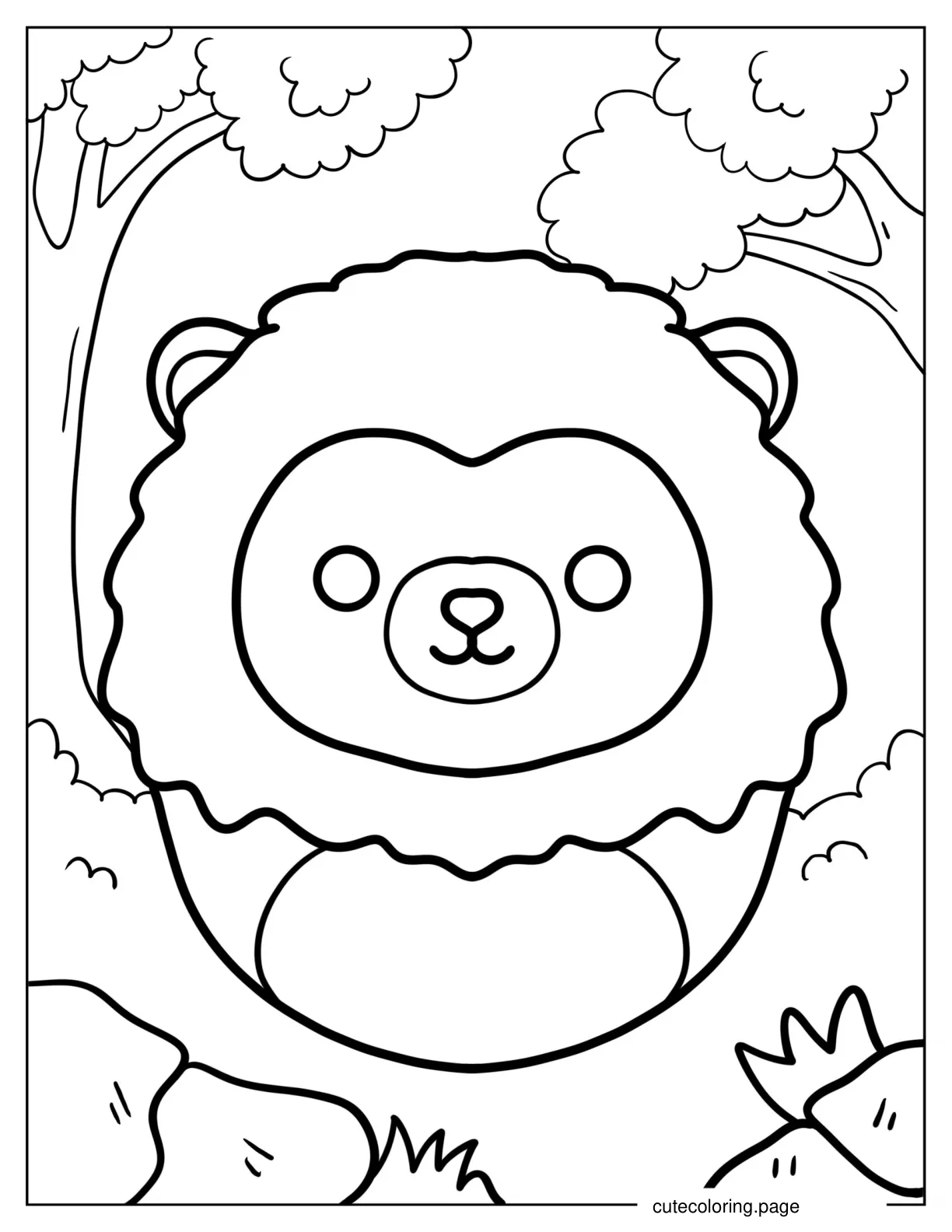 Leonard The Lion Squishmallow coloring page