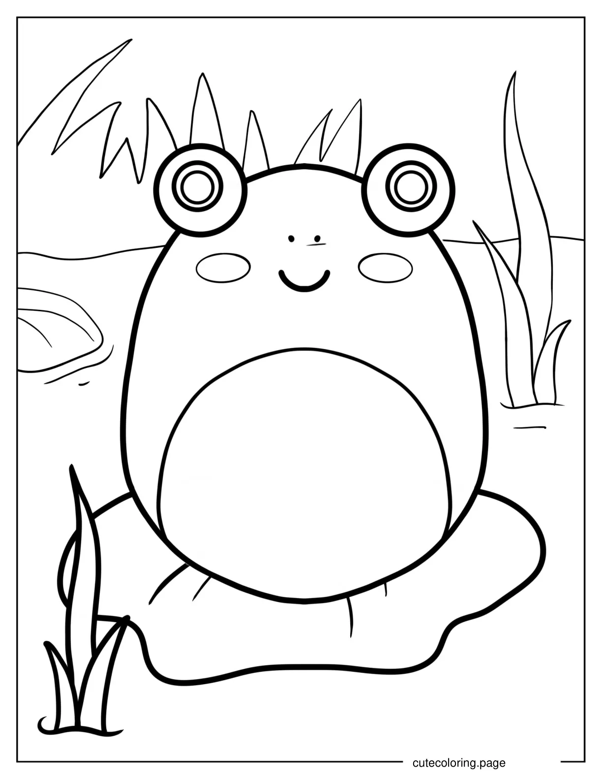 Wendy The Frog Squishmallow coloring page