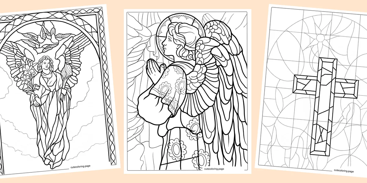 stained-glass-coloring-pages