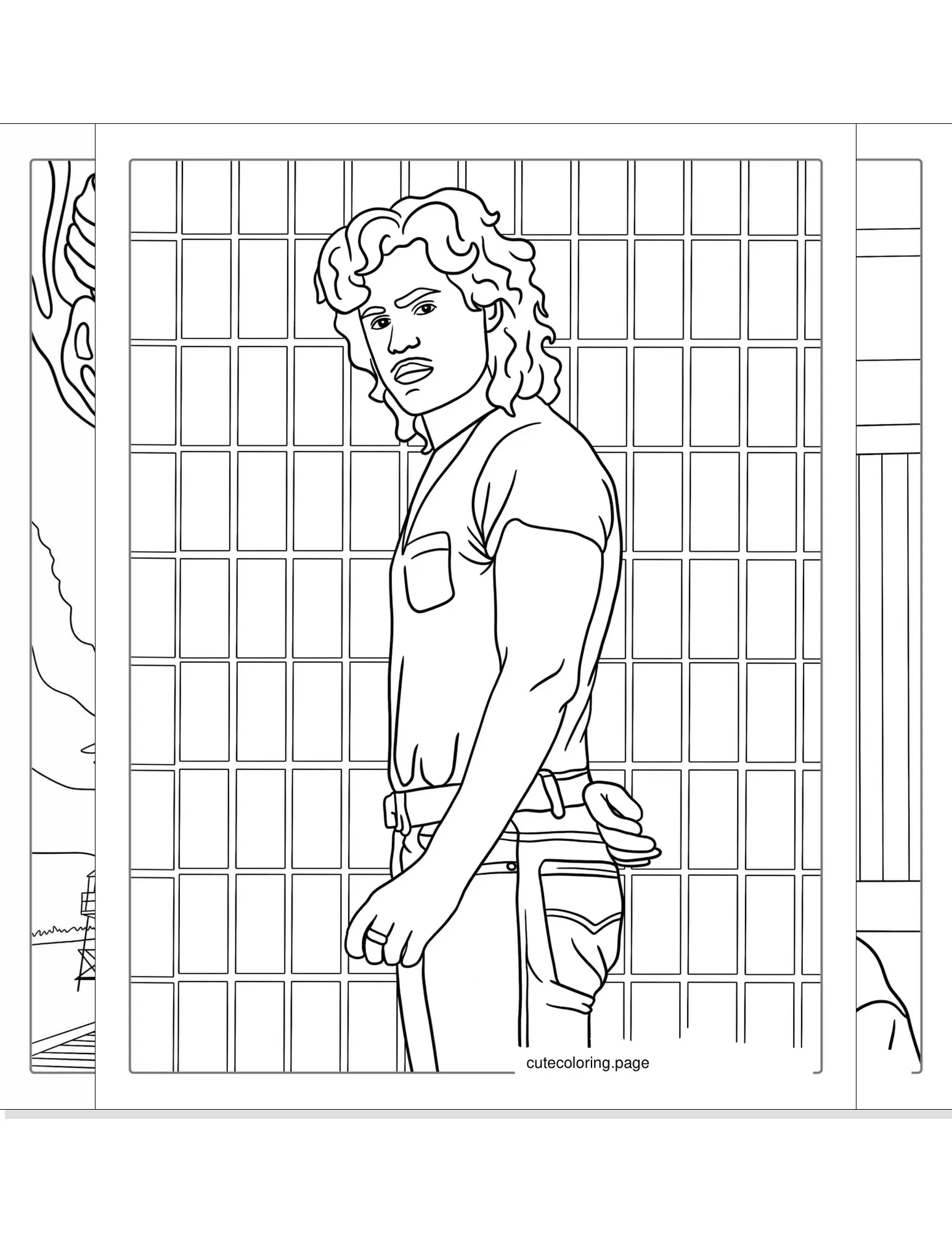 stranger things coloring pages coloring page