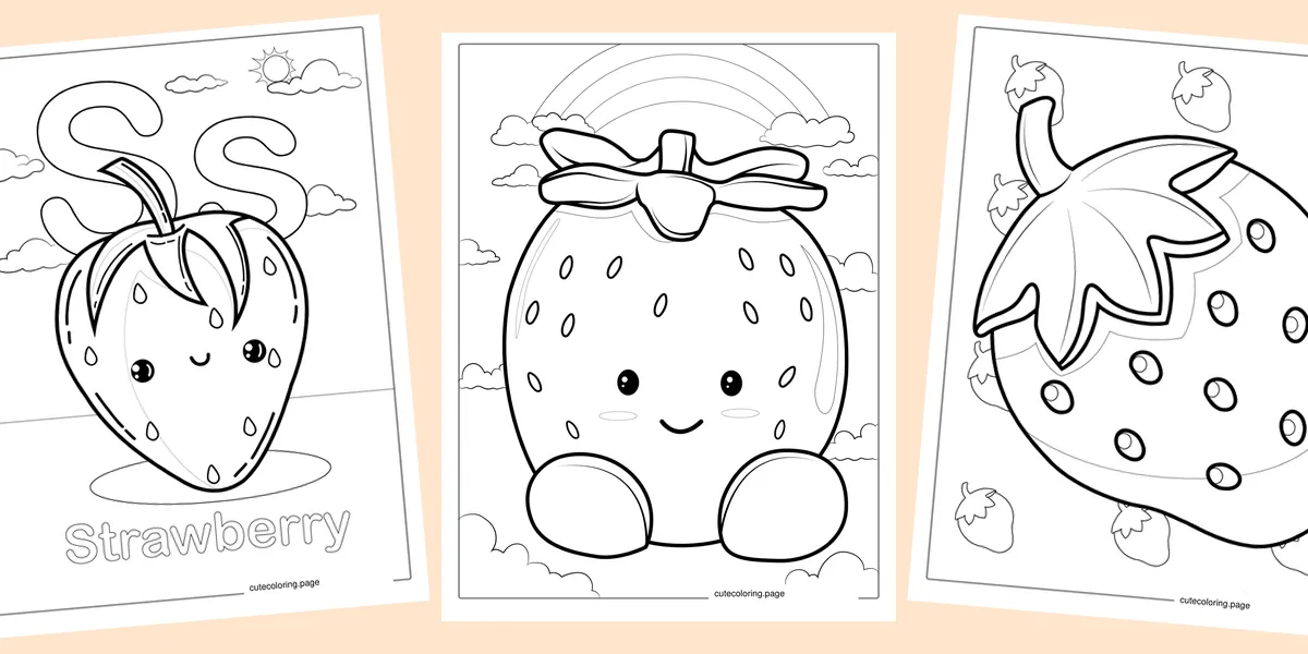 strawberry-coloring-pages