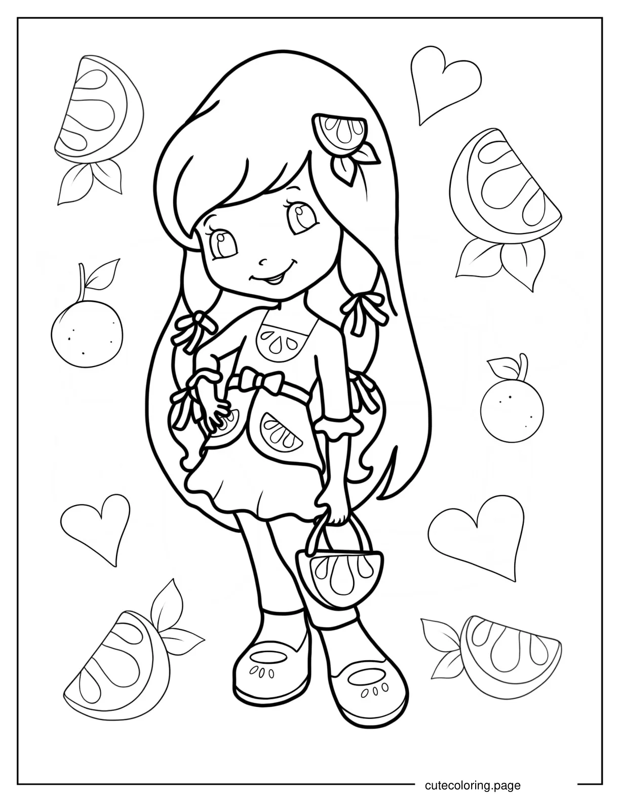 Lemon Meringue Coloring Page coloring page