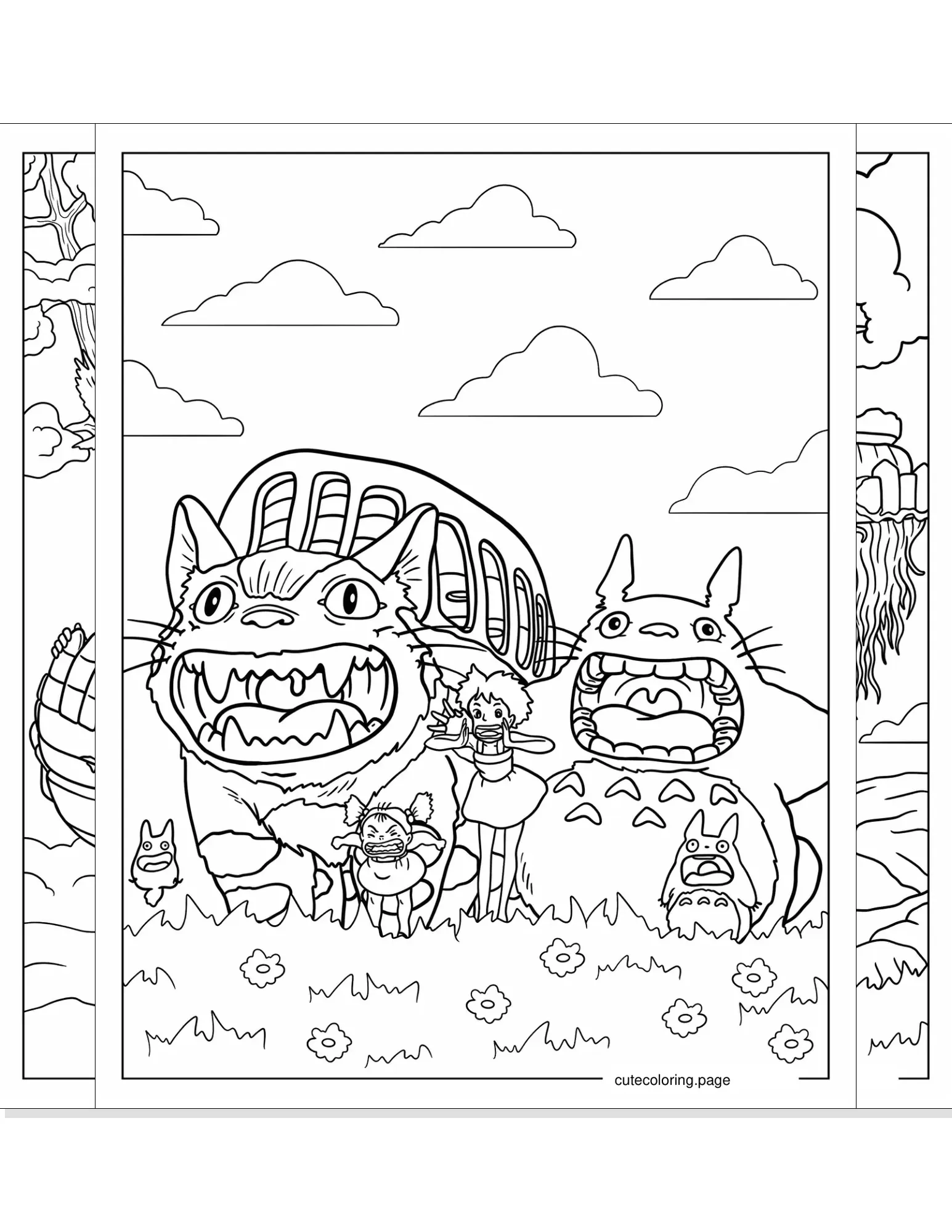 studio ghibli coloring pages coloring page