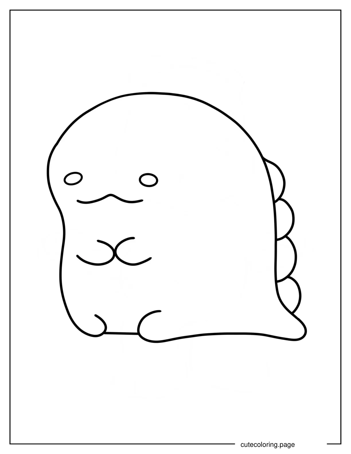 Tokage Outline Coloring Sheet For Preschoolers coloring page