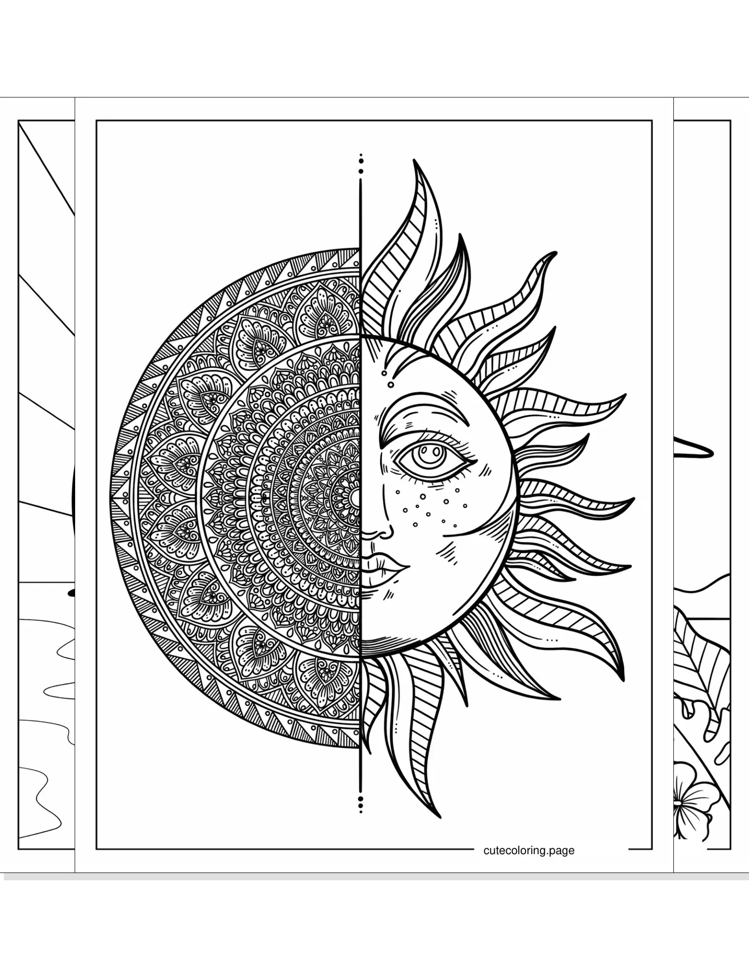 sun coloring pages coloring page