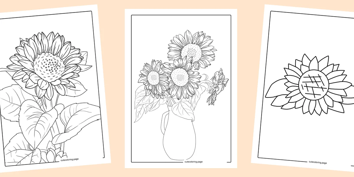 sunflower-coloring-pages