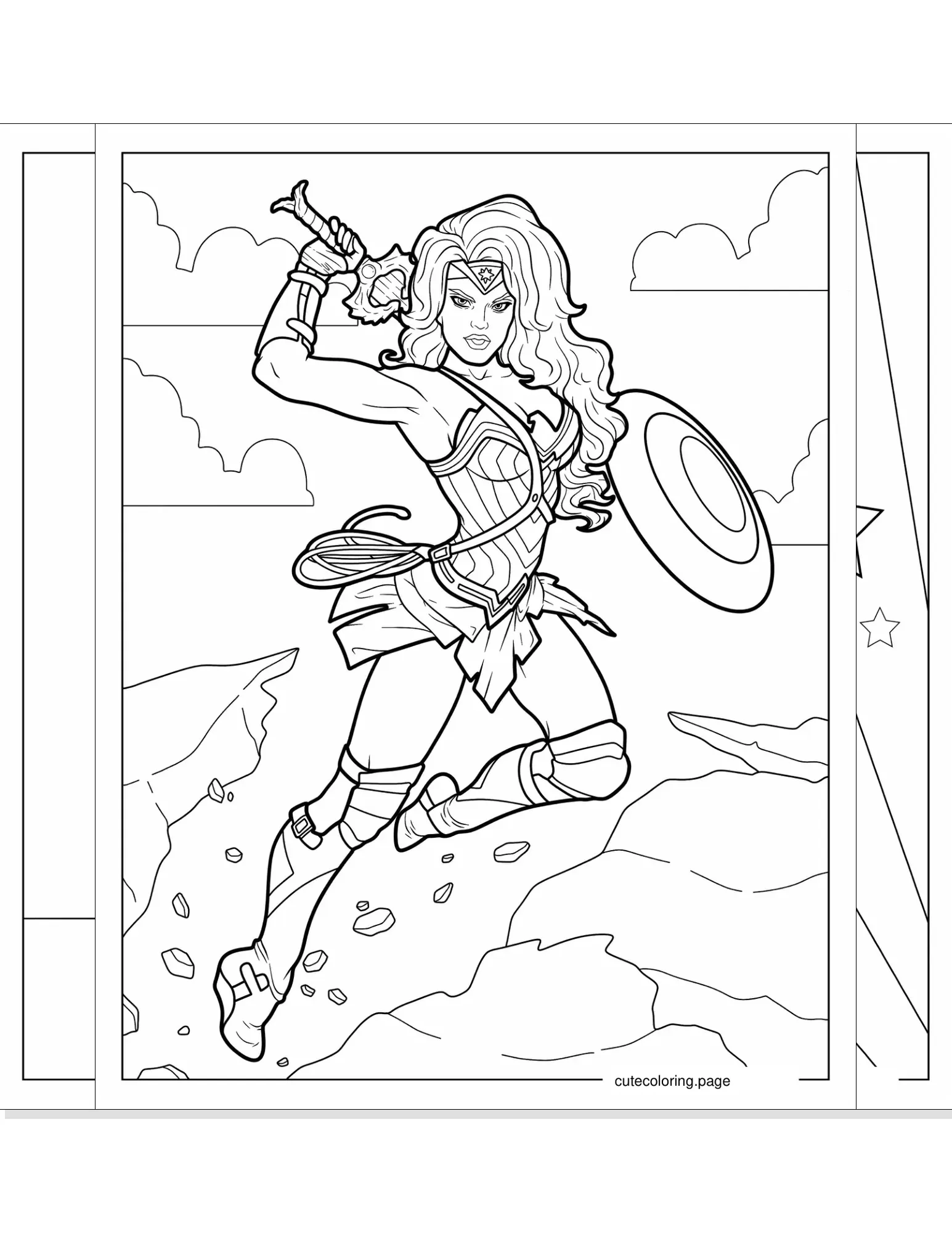 superhero coloring pages coloring page