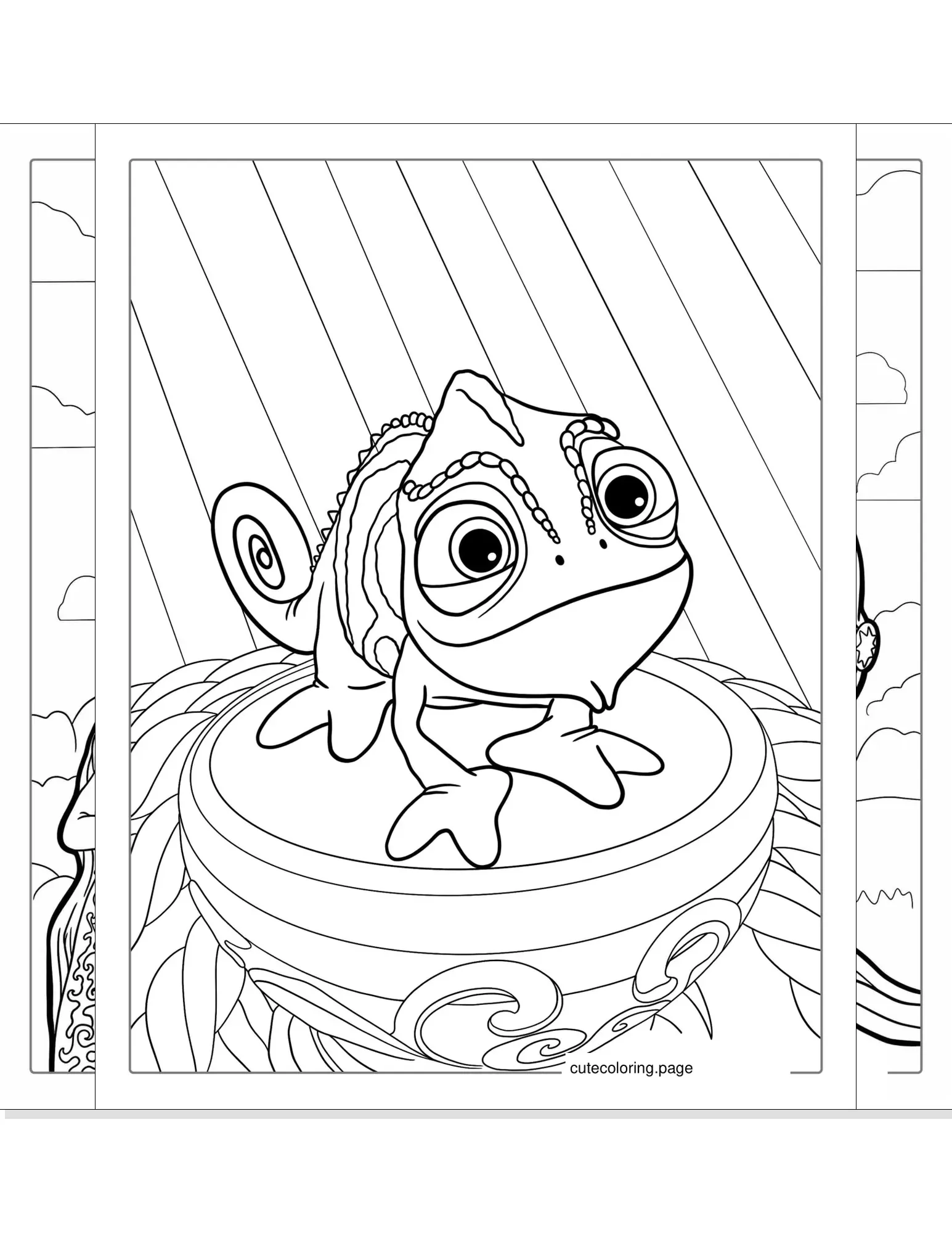 tangled coloring pages coloring page