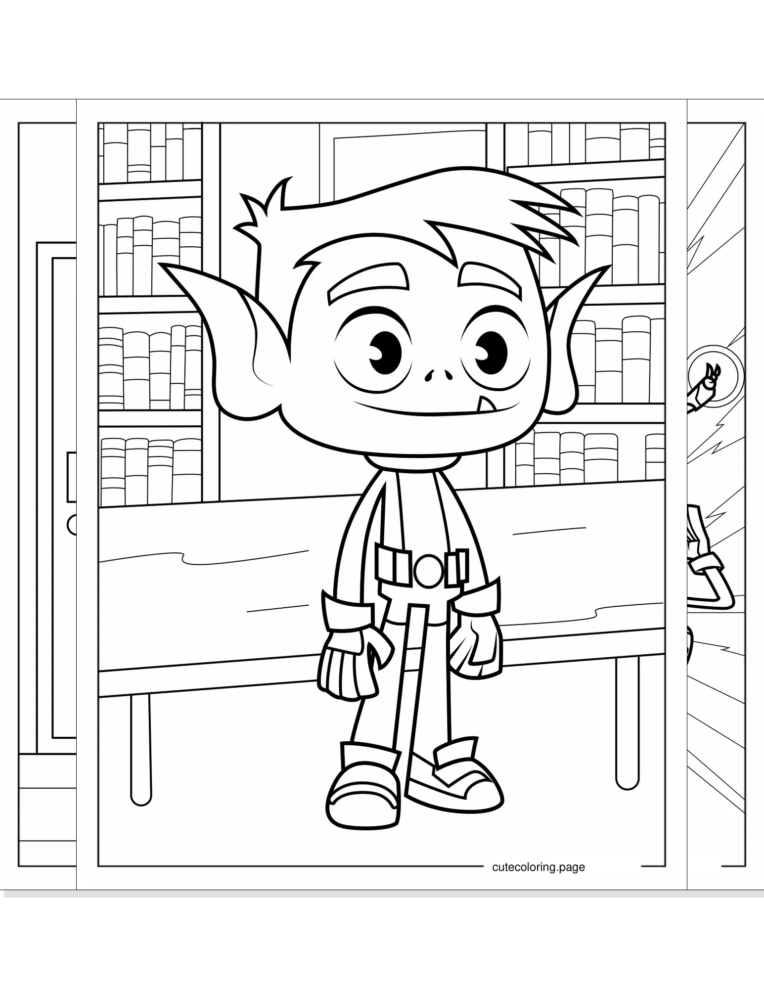 teen titans go coloring pages coloring page