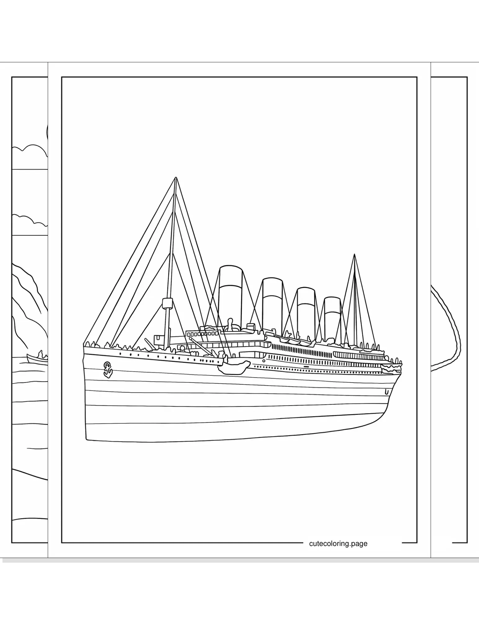 titanic coloring pages coloring page