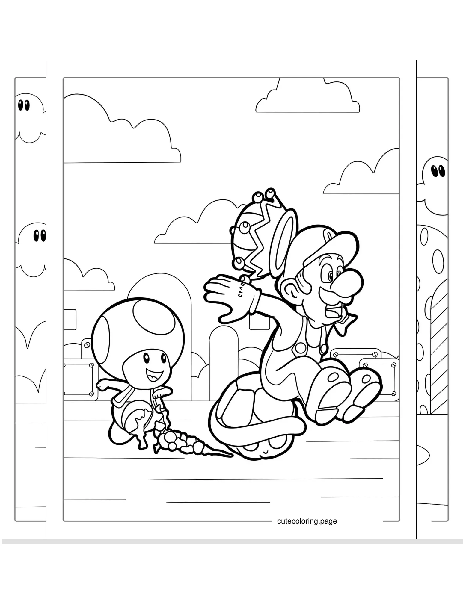 toad coloring pages coloring page