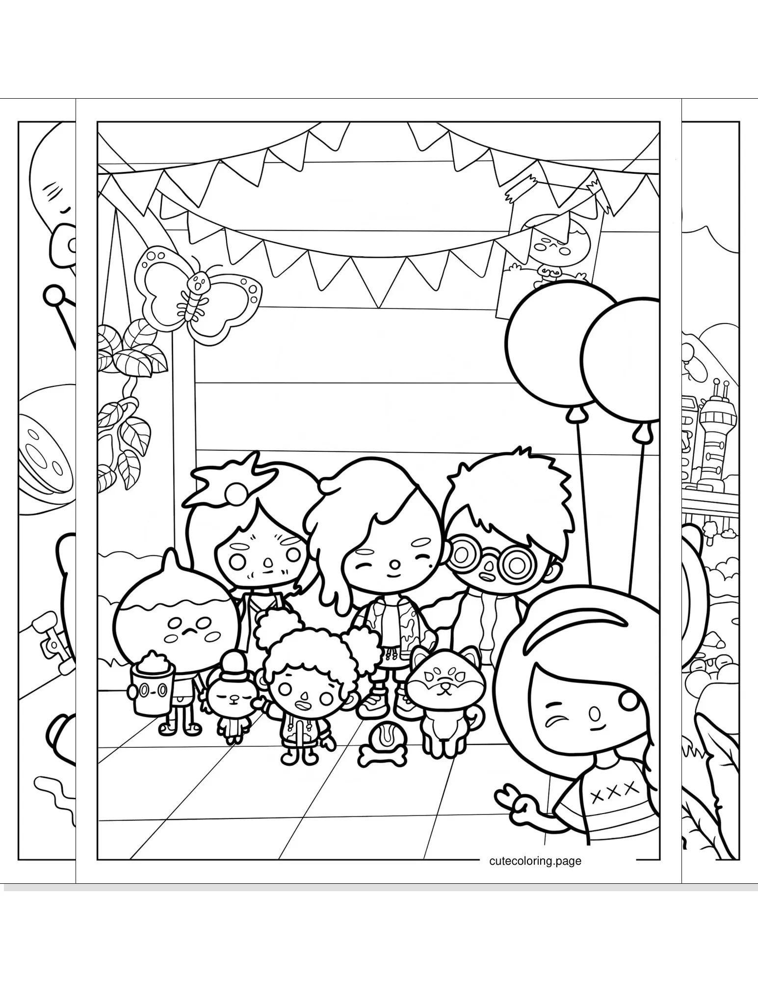 toca boca coloring pages coloring page