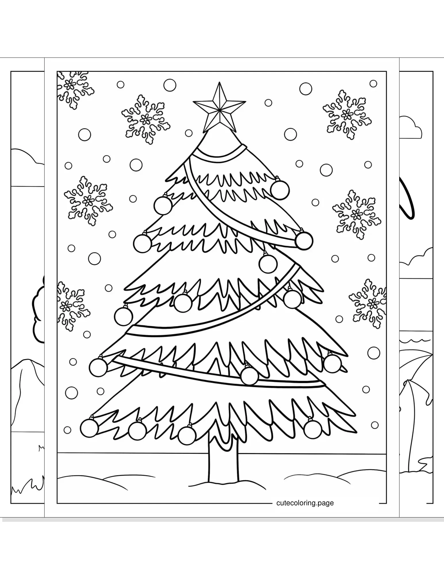 tree coloring pages coloring page