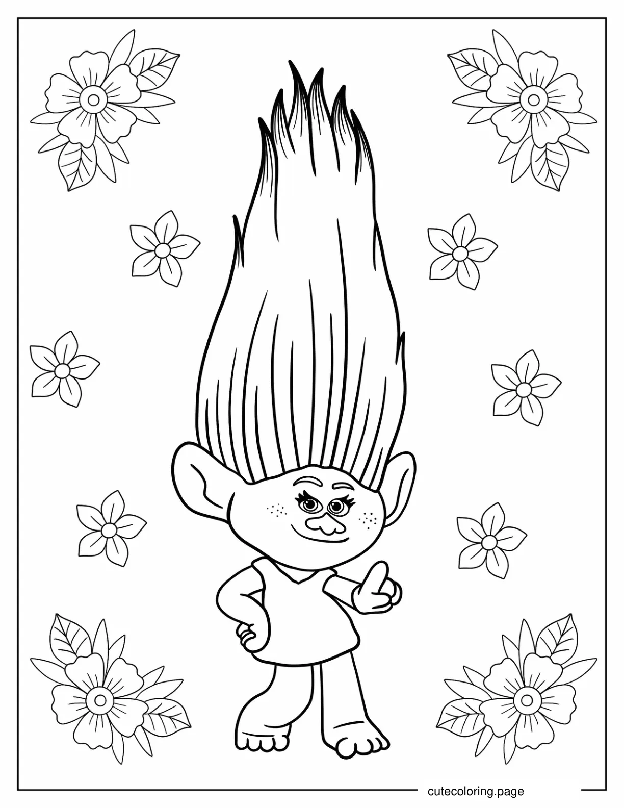 Cute Moxie Dewdrop To Color coloring page