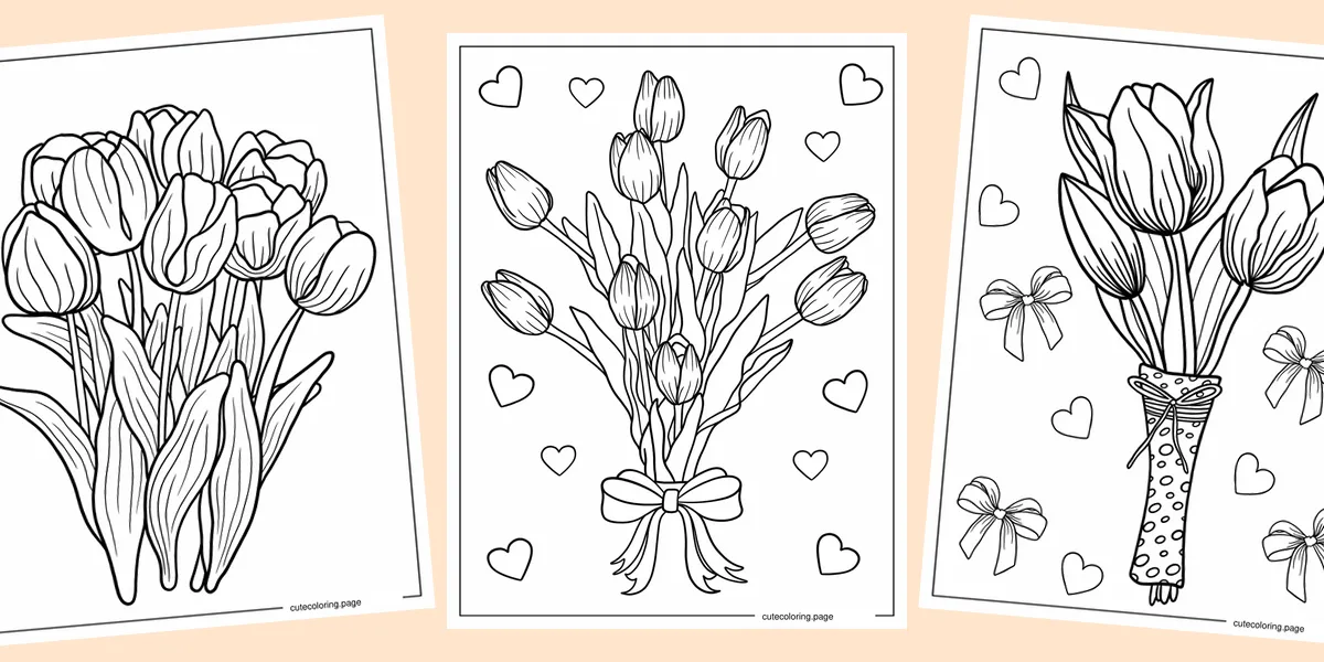 tulip-coloring-pages