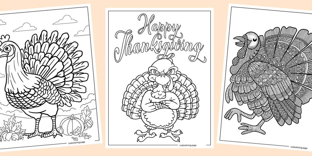 turkey-coloring-pages