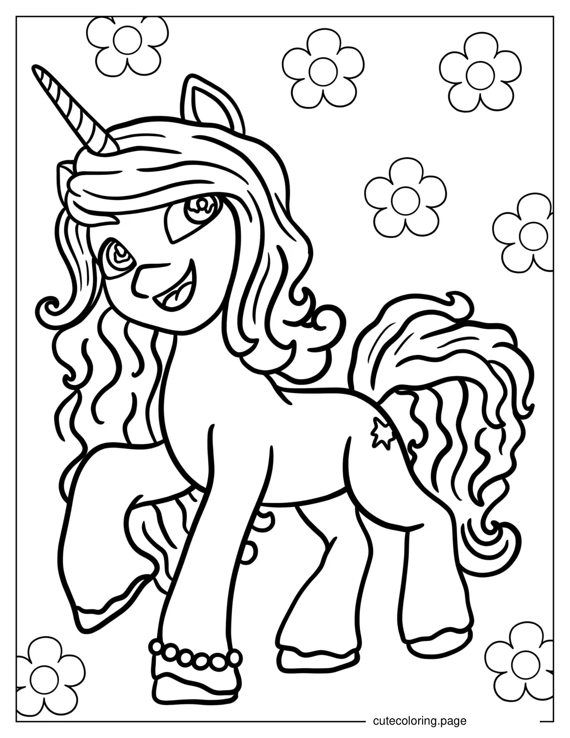 My Little Pony Izzy Moonbow Unicorn Coloring Sheet coloring page