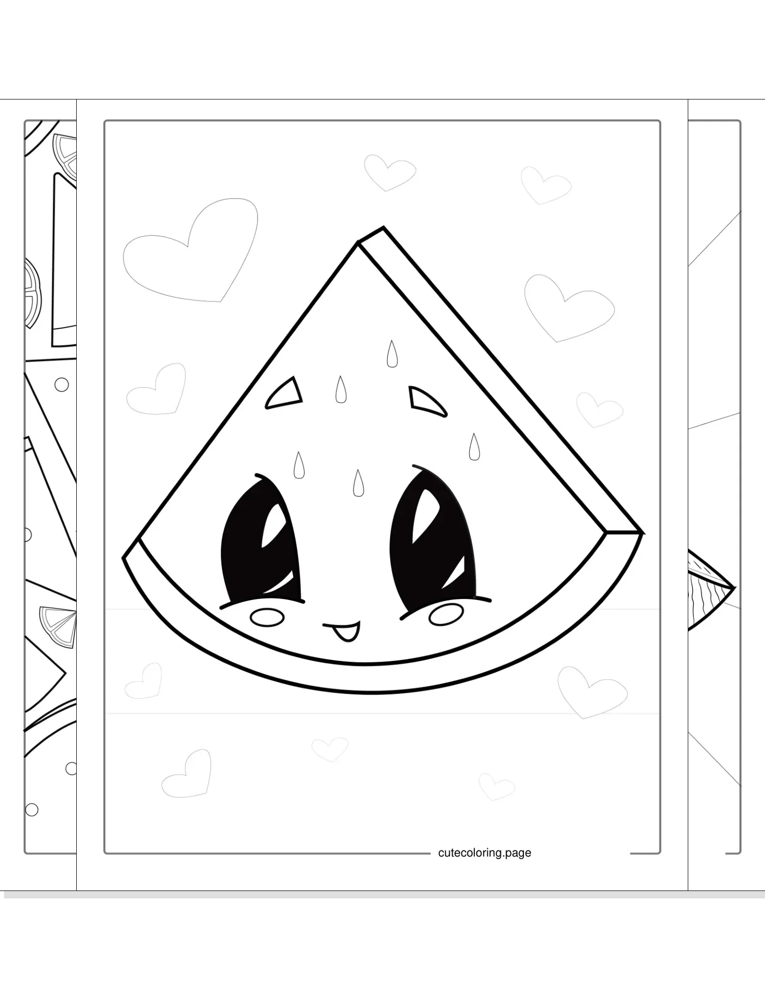 watermelon coloring pages coloring page