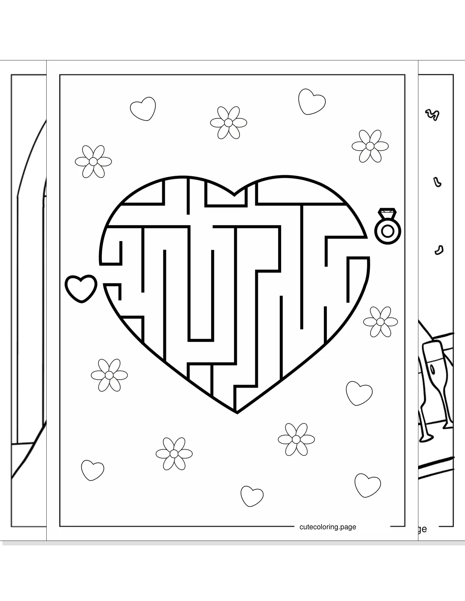 wedding coloring pages coloring page