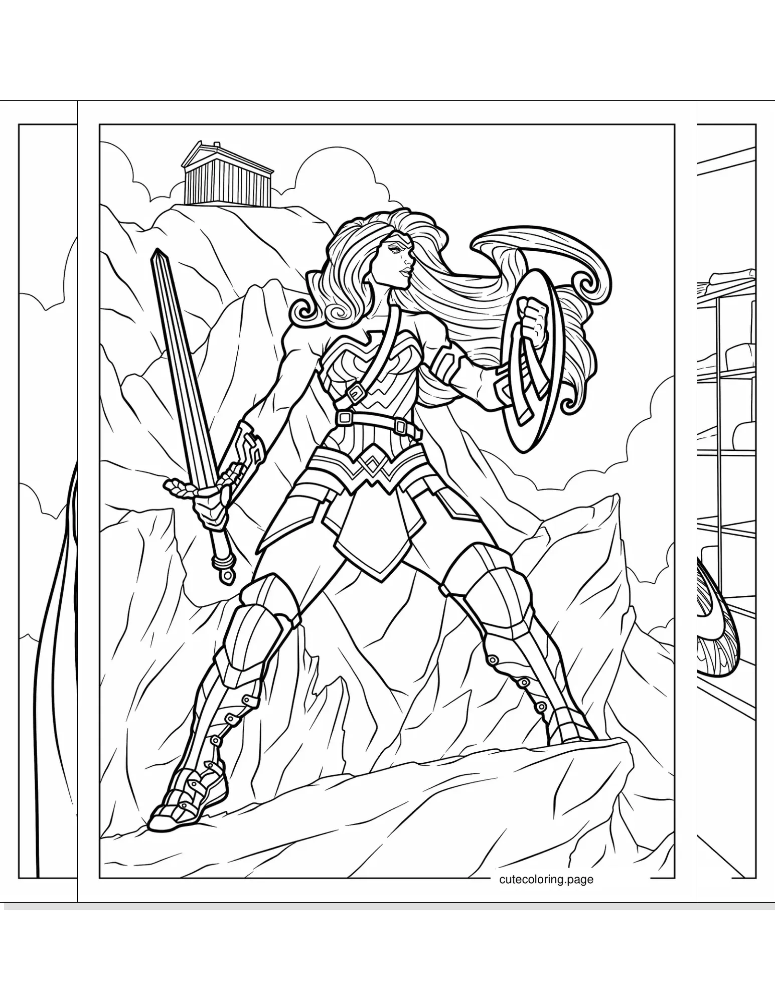 wonder woman coloring pages coloring page