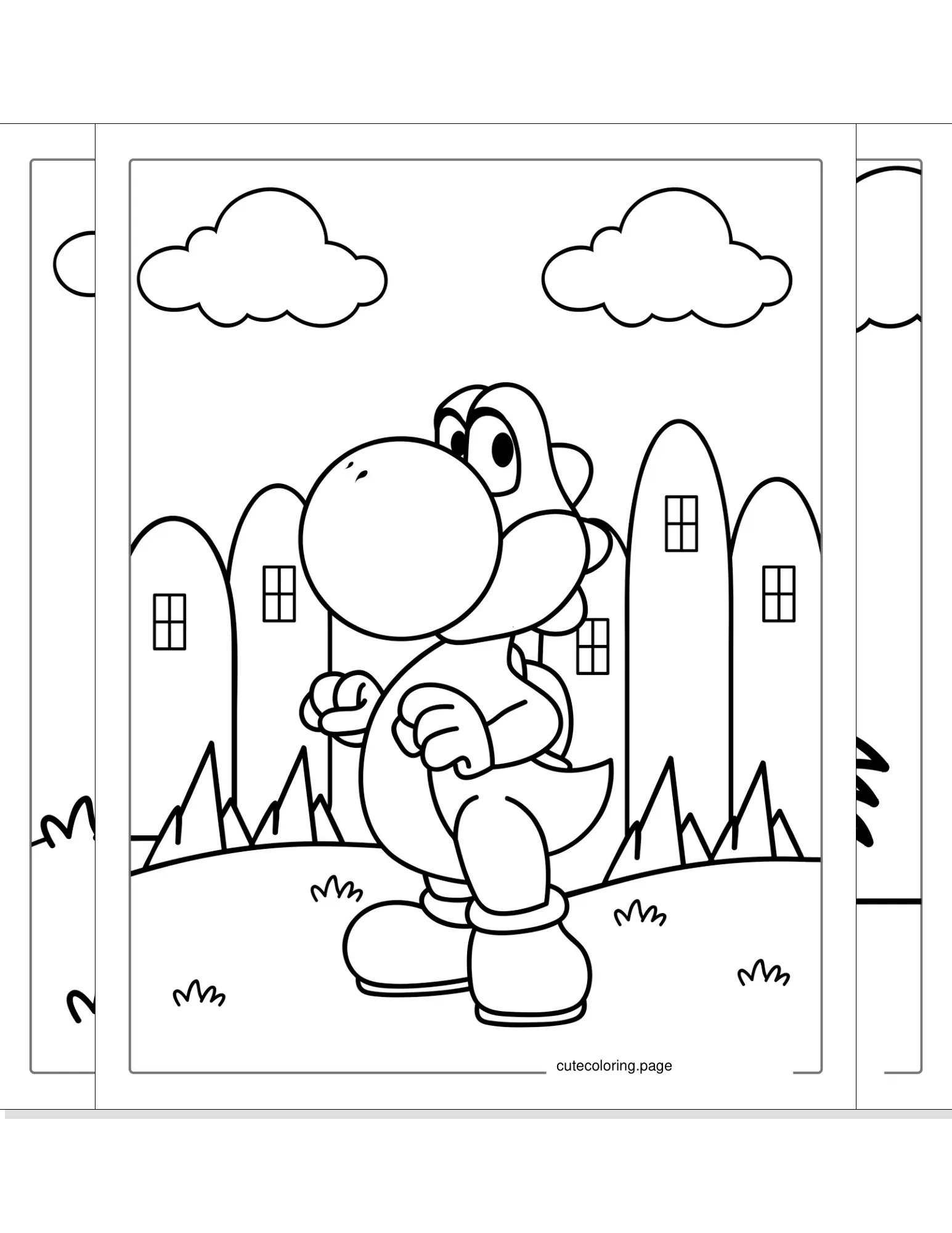 yoshi coloring pages coloring page